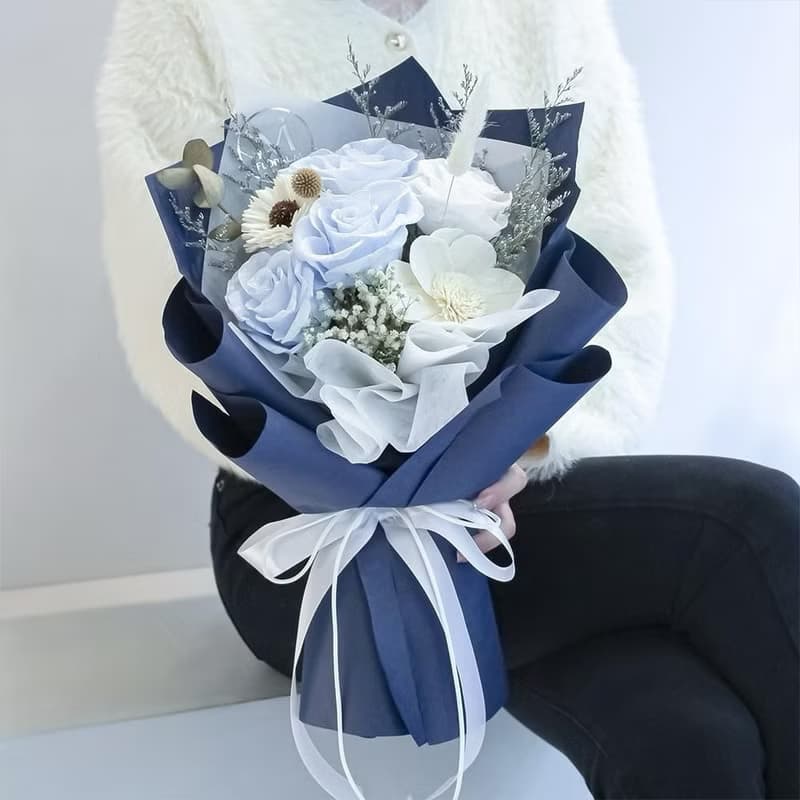 布列塔尼永生花束 (贈送5ml香氛油)