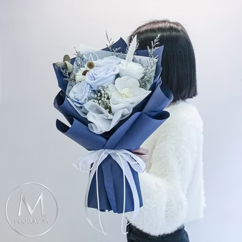 布列塔尼永生花束 (贈送5ml香氛油)