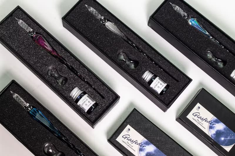 銀河玻璃沾水筆-4色