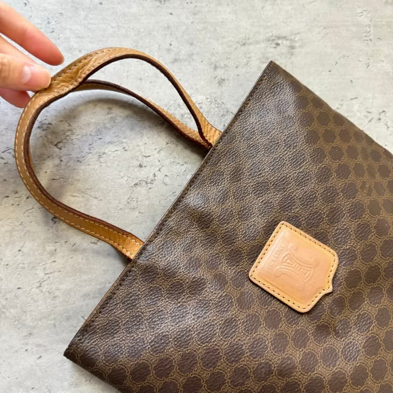 中古正品 Celine Macadam 老花 輕便手提袋 男女適用 iPad