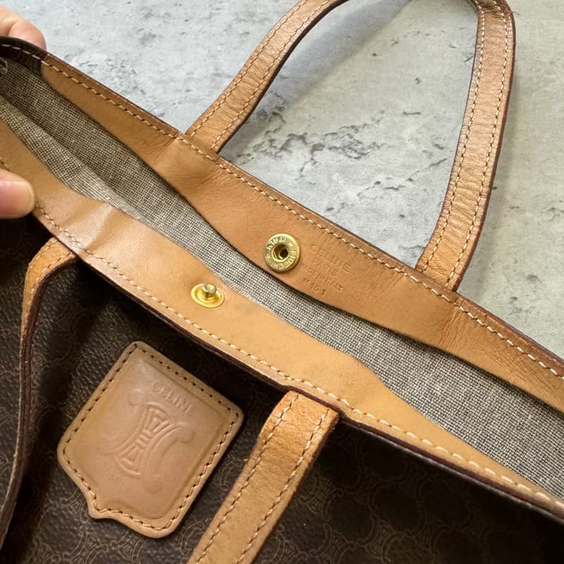 中古正品 Celine Macadam 老花 輕便手提袋 男女適用 iPad