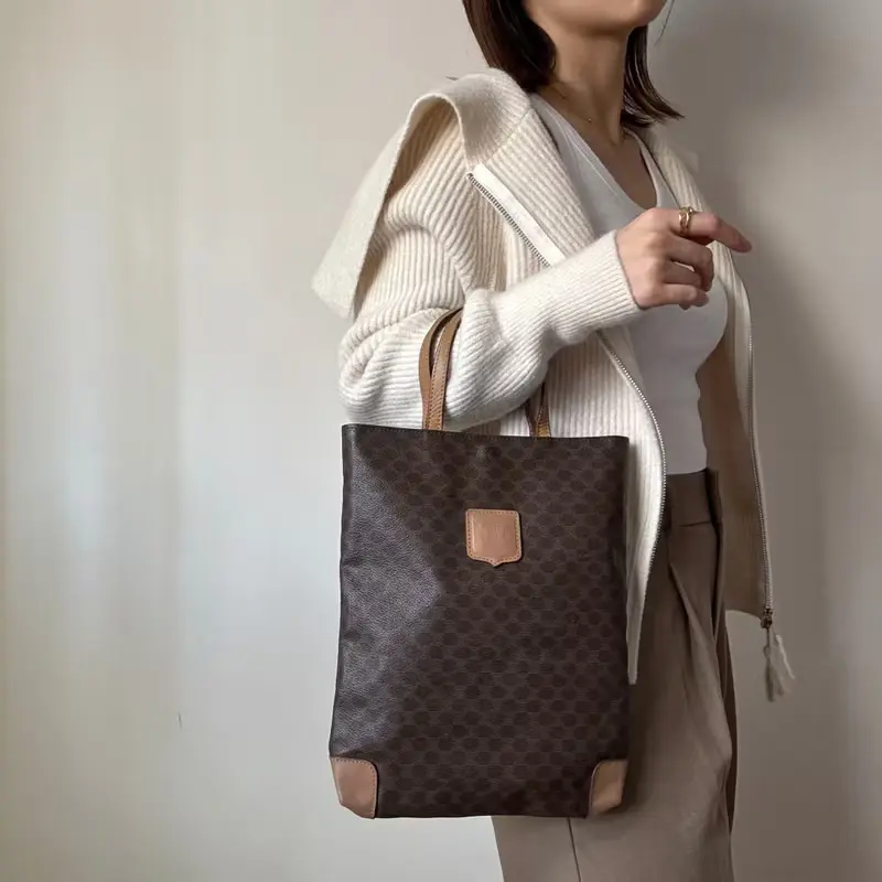 中古正品 Celine Macadam 老花 輕便手提袋 男女適用 iPad
