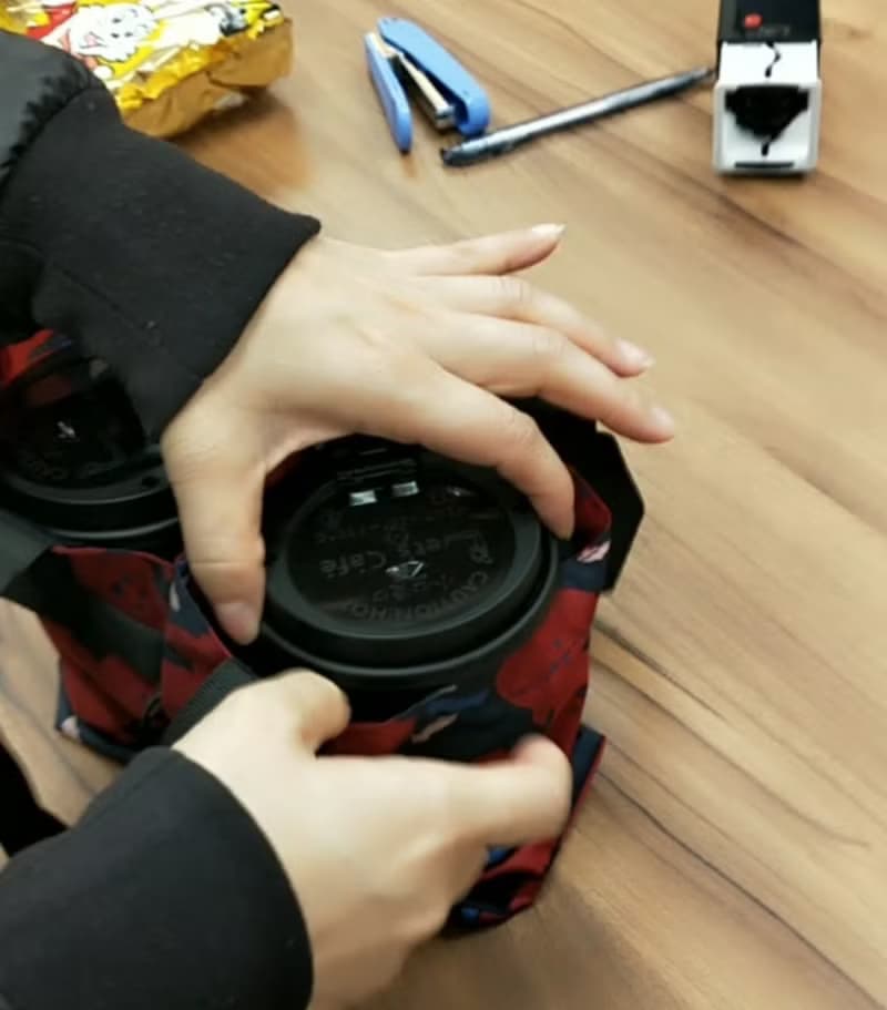 【飲料提袋】雙杯飲料袋 | 聖誕紅 環保萬用袋