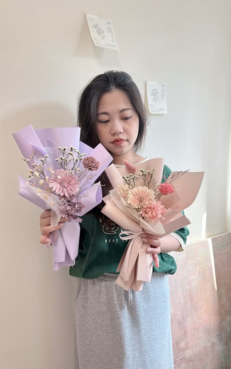 永生花束 向日葵 康乃馨 母親節 畢業 企業合作