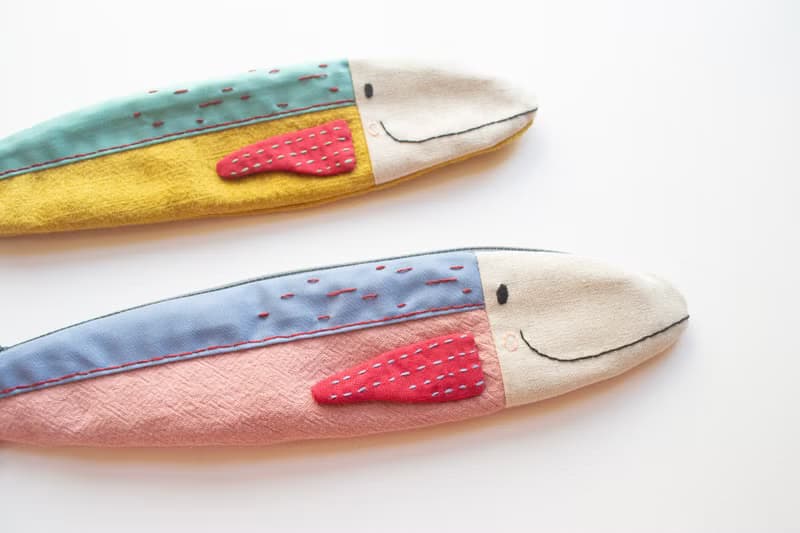 Travelling Tuna cutlery pouch - Bloom