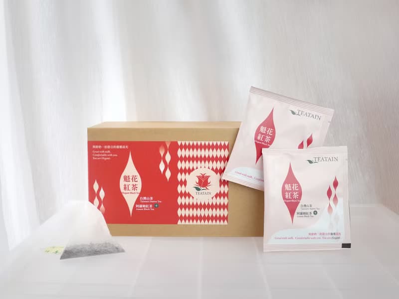 【立體茶包禮盒】魁花紅茶 25入│阿薩姆紅茶+台灣山茶的黃金比例