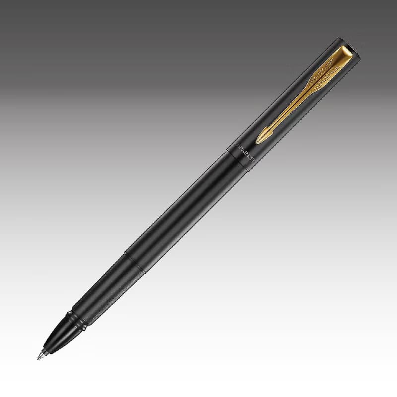 Parker 派克 新款威雅XL 黑桿金夾鋼珠筆  免費刻字