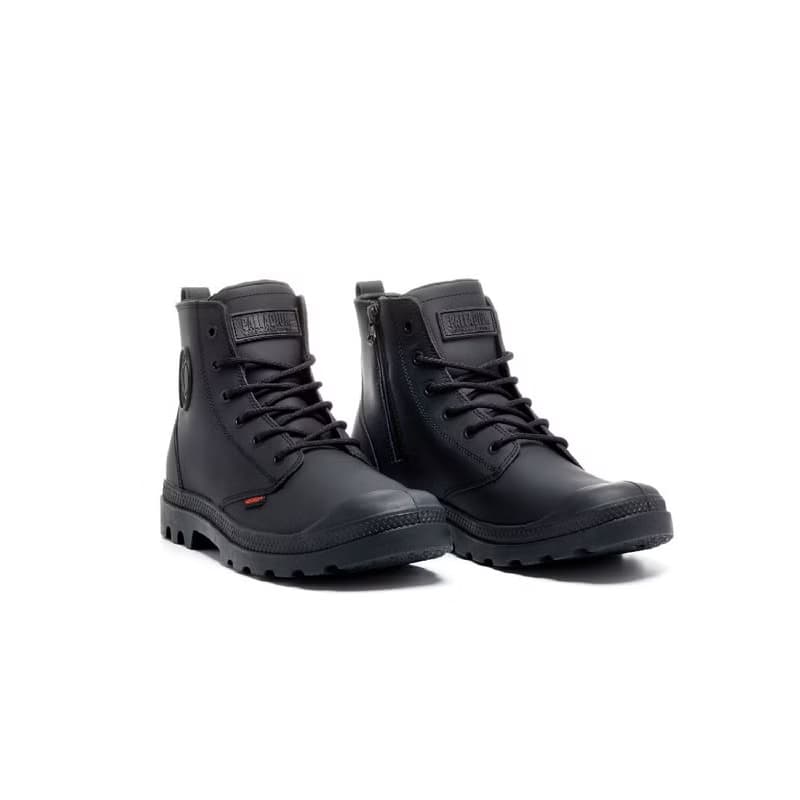 PALLADIUM COATED ZIP 金級皮革橘標拉鍊防水靴74069