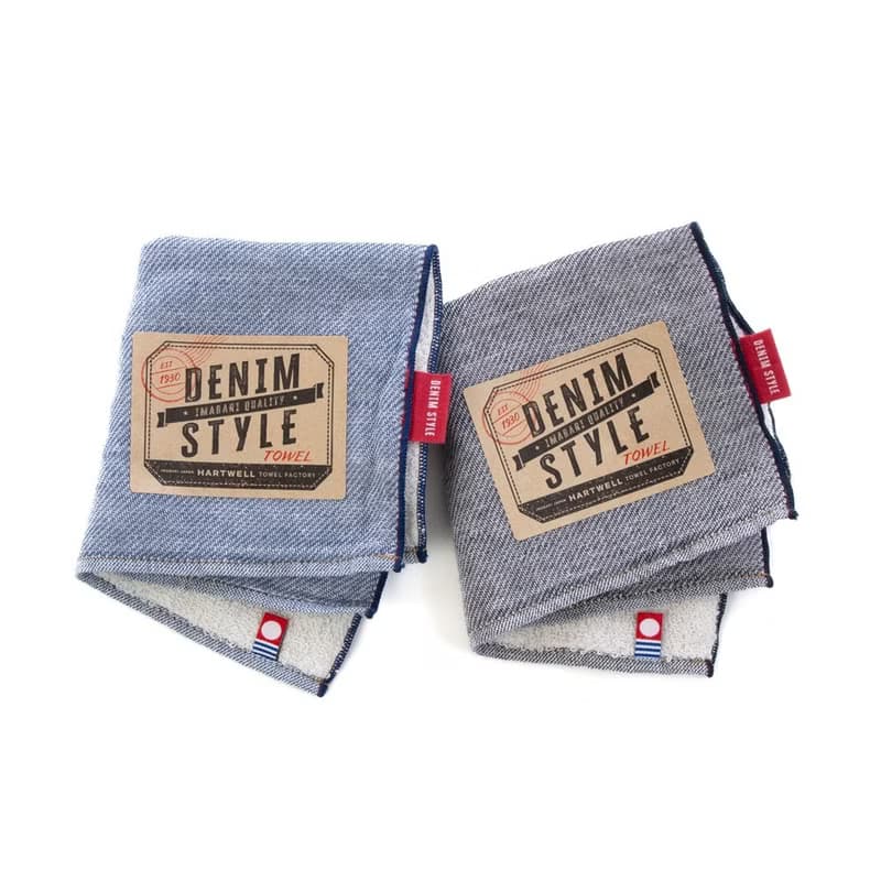牛仔風毛巾禮盒|今治浴巾.手帕二入組|附祝福小卡|父親節禮盒