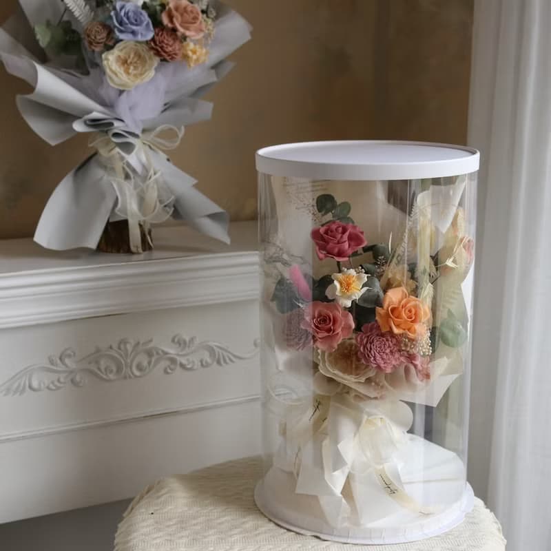 【遇見恆久】甜糖謎語永生玫瑰情人節花束 共4款 含盒