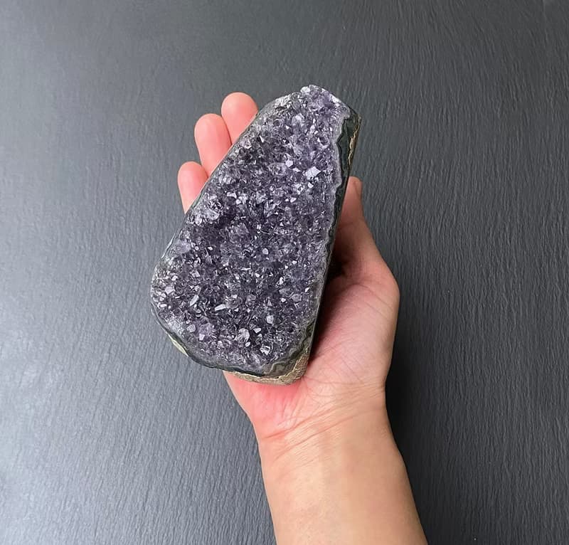 招財開運-天然原礦滿天星紫晶鎮 紫水晶  消磁手鍊 快速出貨