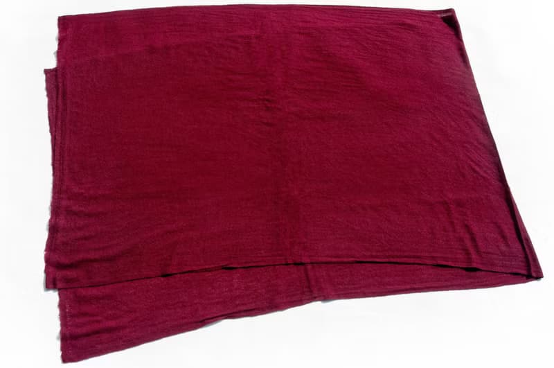 喀什米爾Cashmere/羊絨圍巾/純羊毛圍巾披巾/戒指絨披肩-深紅藏紅