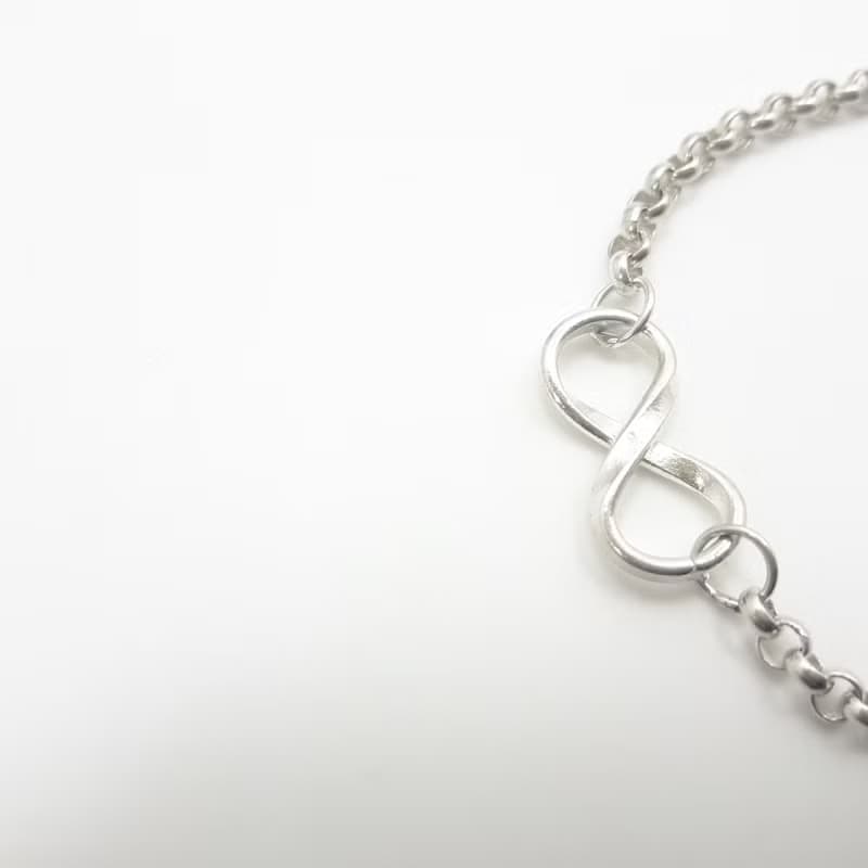 V14款-做不出一樣的銀手鍊-無限符號-925純銀手鍊-御匠敲飾