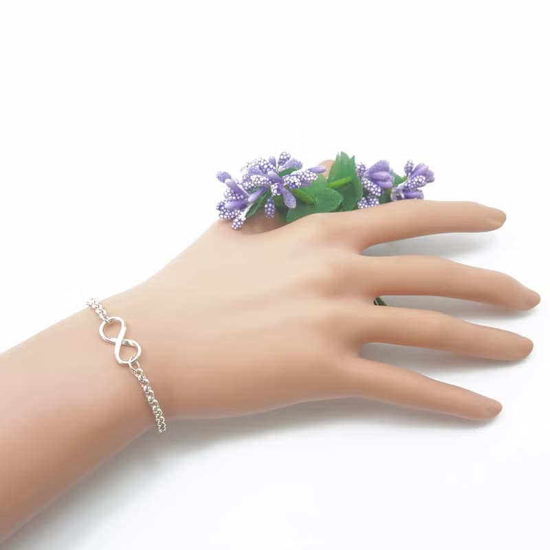 V14款-做不出一樣的銀手鍊-無限符號-925純銀手鍊-御匠敲飾