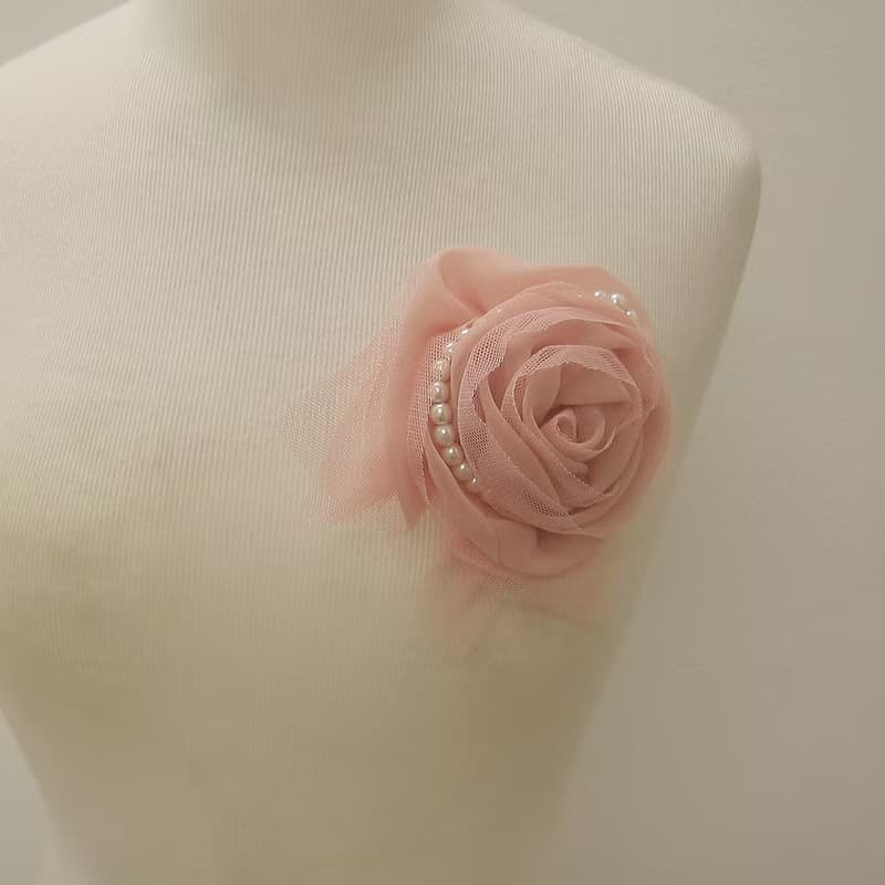 pearl and pink rose Flower corsage brooch pins,prom,wedding corsage,boutonniere