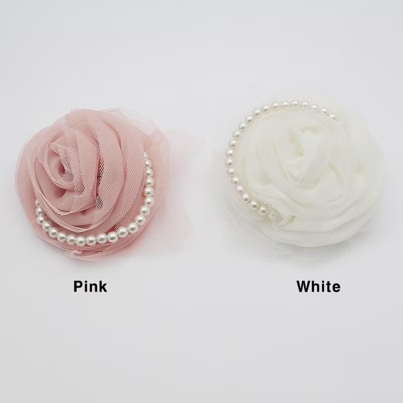 pearl and pink rose Flower corsage brooch pins,prom,wedding corsage,boutonniere