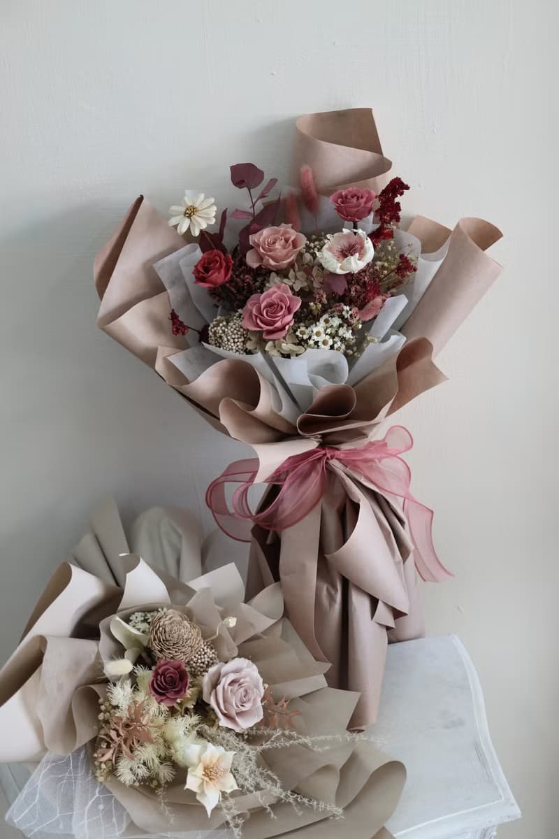 莫蘭迪莓果 不凋花花束 永生花束