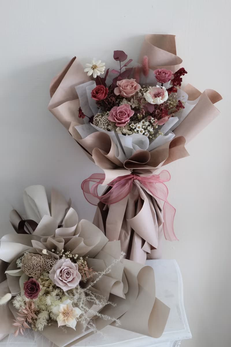 莫蘭迪莓果 不凋花花束 永生花束