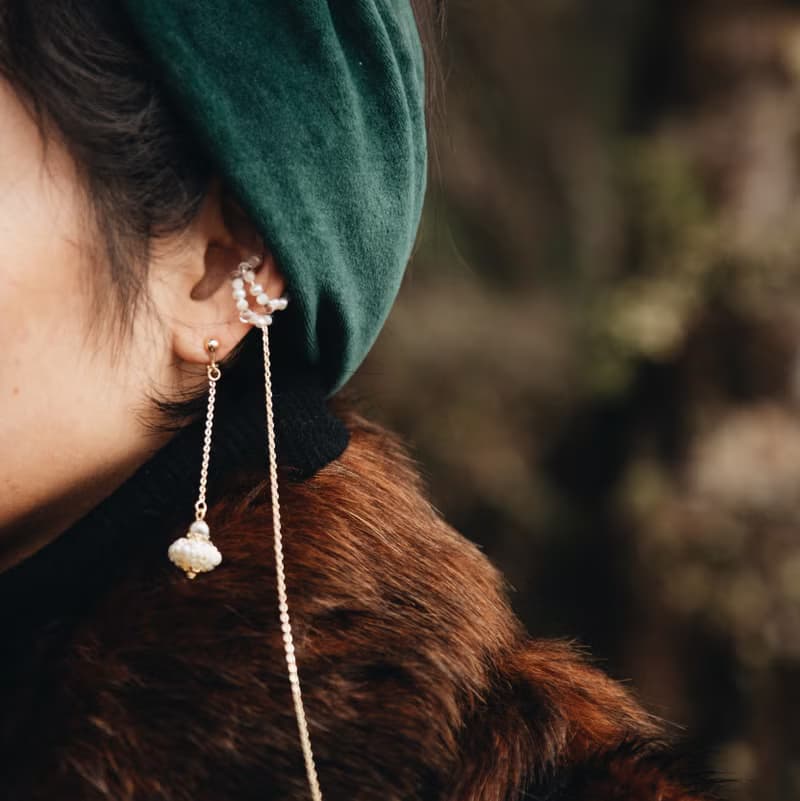 Papanași Earrings 甜麵圈珍珠耳飾