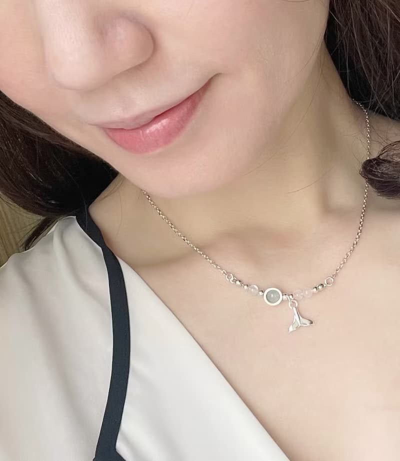 愛情海的傳說 / 純銀月光石人魚項鍊