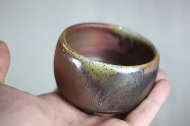 【送禮好物】160ml 柴燒 天目釉 手作茶碗 茶杯 名家葉敏祥作