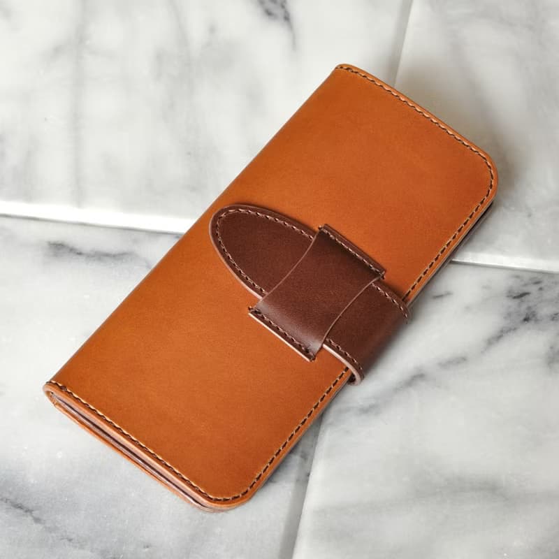 シンプルな長財布A　No.10　ブッテーロ