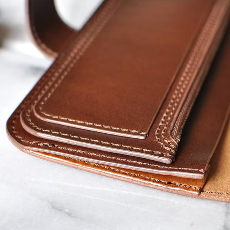 シンプルな長財布A　No.10　ブッテーロ