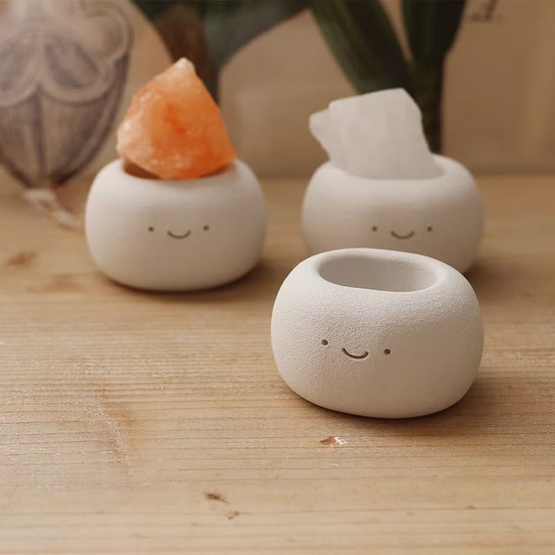 笑笑 小久淘 I 橢圓 岩鹽水泥器皿