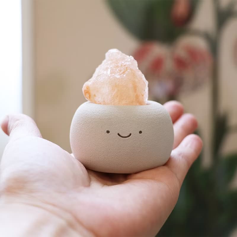 笑笑 小久淘 I 橢圓 岩鹽水泥器皿