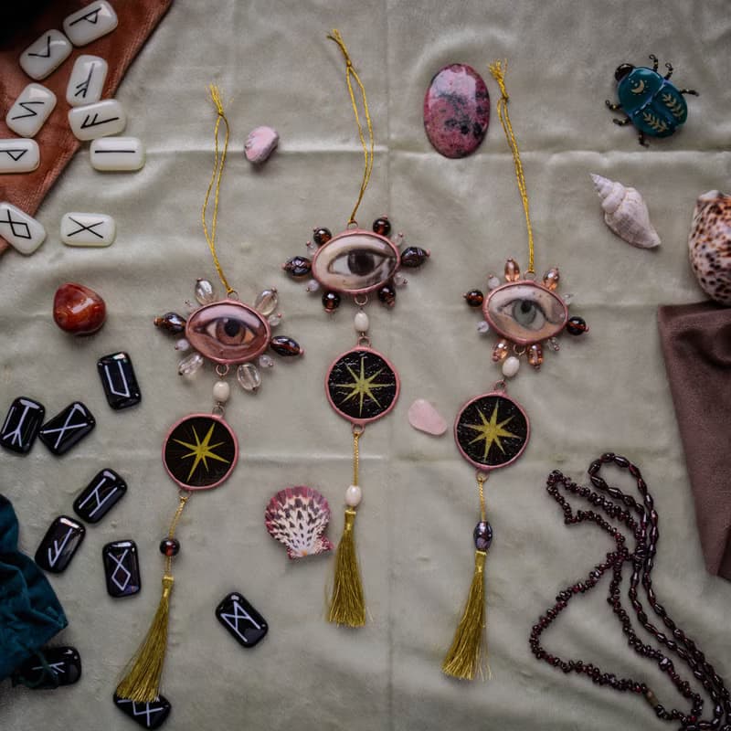 Stained glass ornament, Glass home décor