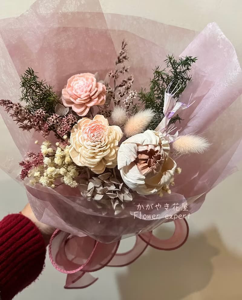擴香索拉花束精美花束/乾燥花/永生花/情人節/母親節/畢業禮物