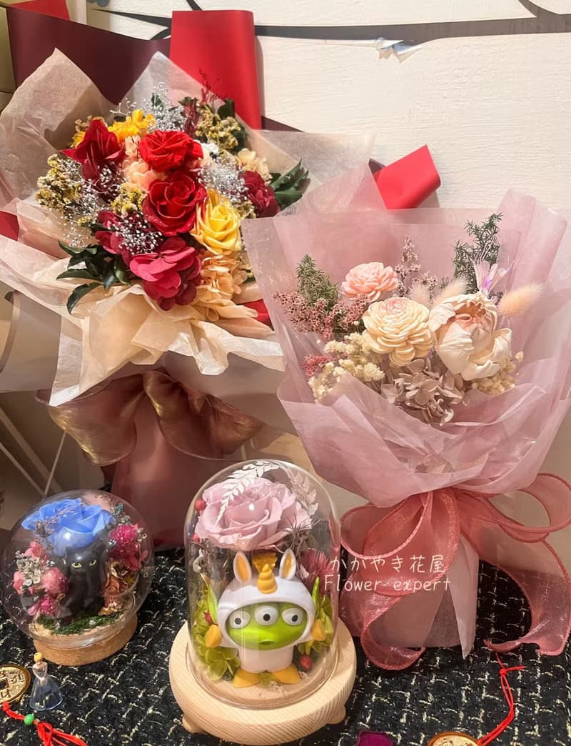 擴香索拉花束精美花束/乾燥花/永生花/情人節/母親節/畢業禮物
