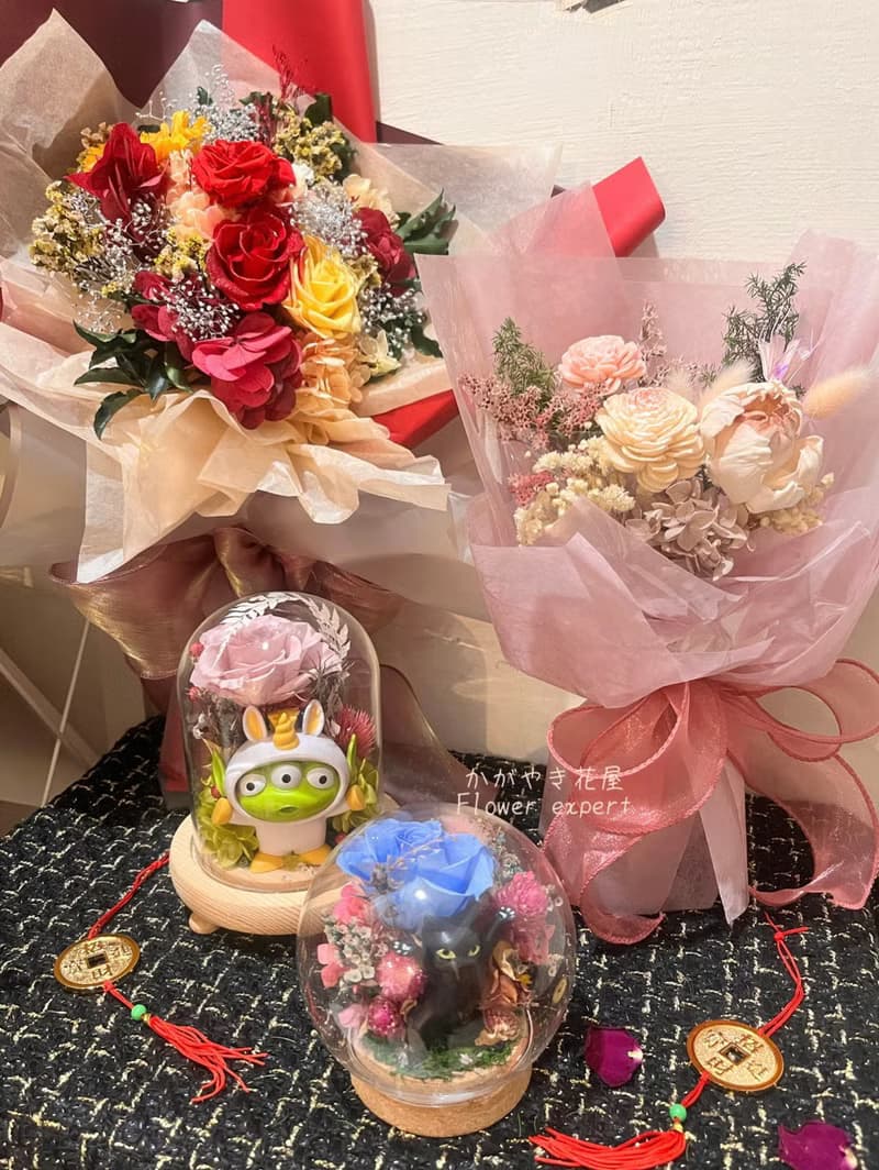 擴香索拉花束精美花束/乾燥花/永生花/情人節/母親節/畢業禮物
