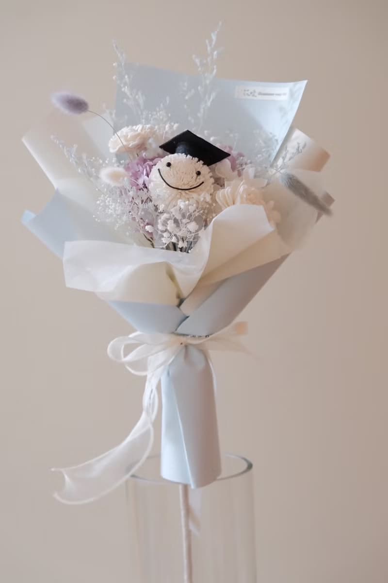 畢業雪球人花束