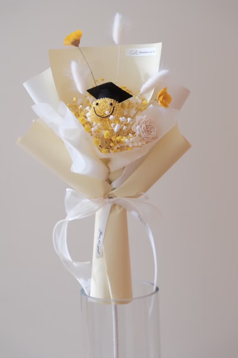 畢業雪球人花束