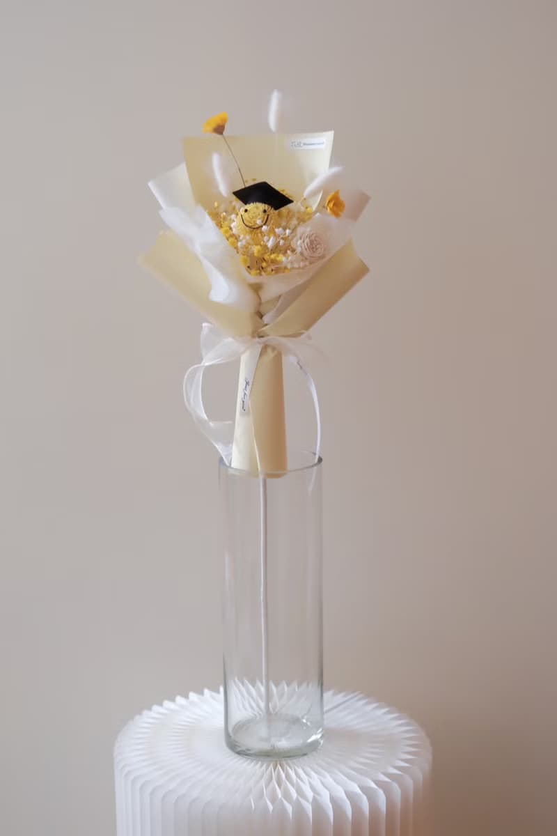 畢業雪球人花束