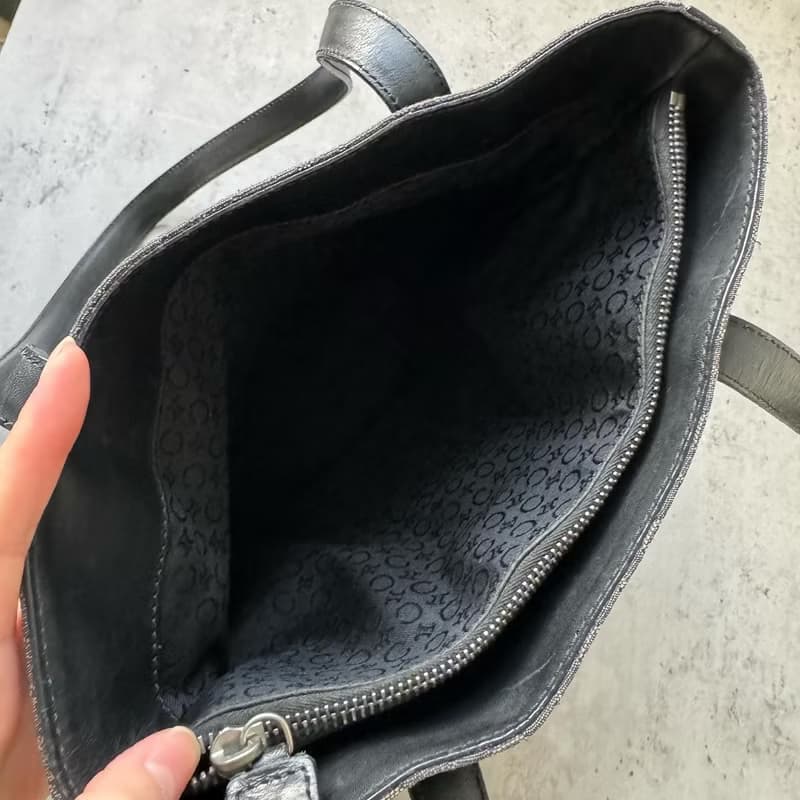 中古正品 Celine 思琳 黑色老花 雙肩包 手提包 Tote 男女適用