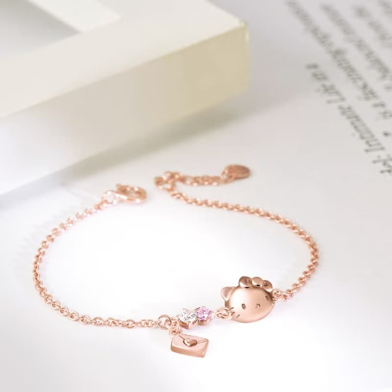 Small Gift for U系列-Hello Kitty 凱蒂貓禮物純銀手鍊
