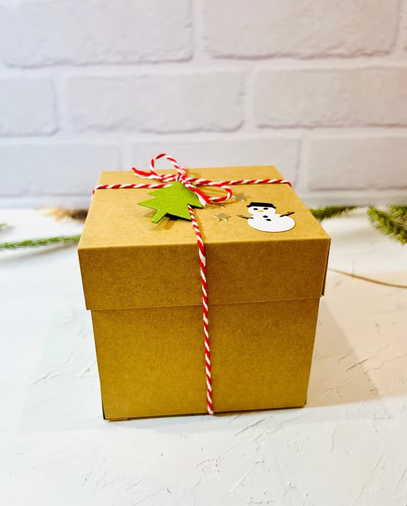 手作暖白光聖誕樹禮盒/卡片材料包附教學