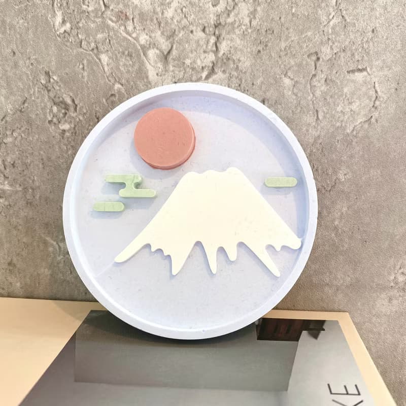富士山 圓形 擴香碟