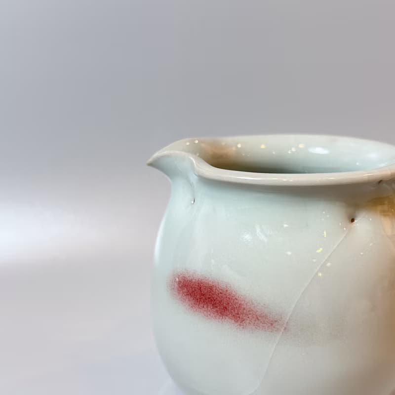 溫潤天青銅紅正把茶海 / 極品青瓷 / 小平凡手作