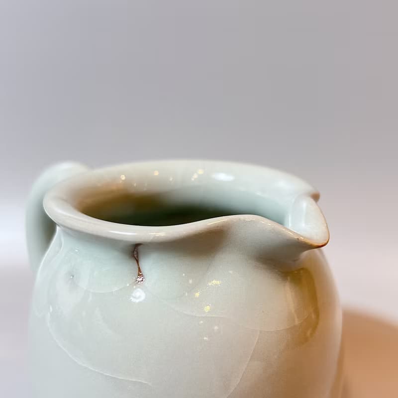 溫潤天青銅紅正把茶海 / 極品青瓷 / 小平凡手作