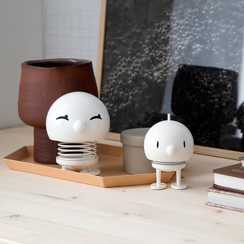 【哈特寶】Hoptimist Bumble M 丹麥微笑彈簧公仔-白