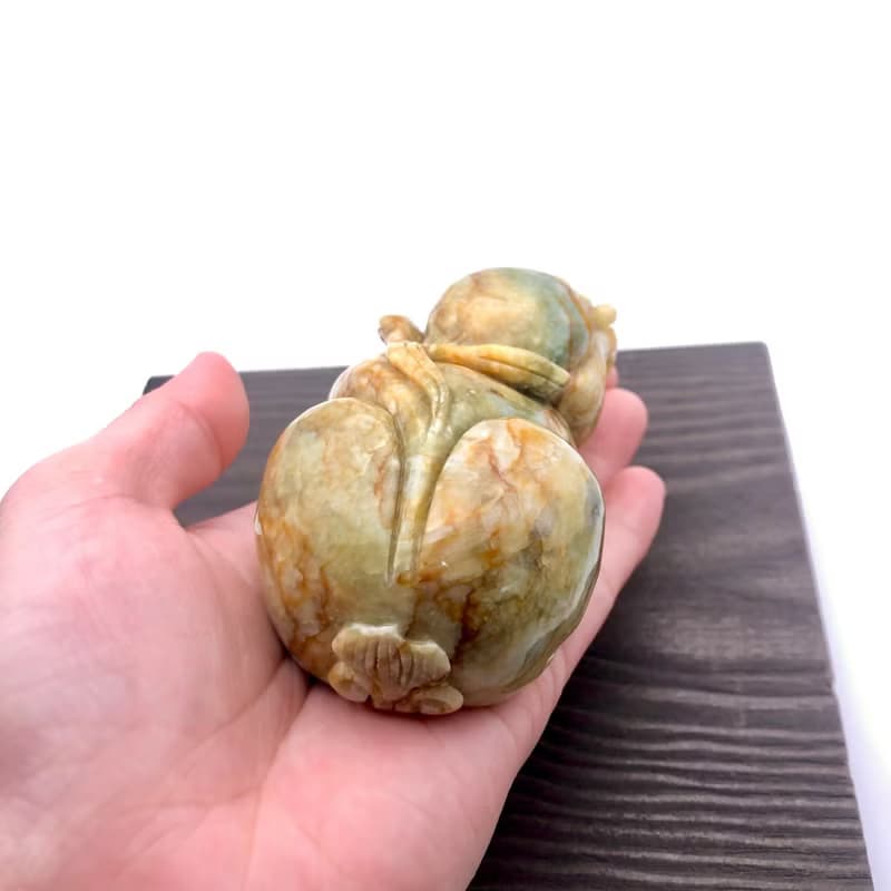 彩麟貔貅-天然特色花玉多彩貔貅擺件/送禮/招財/開運