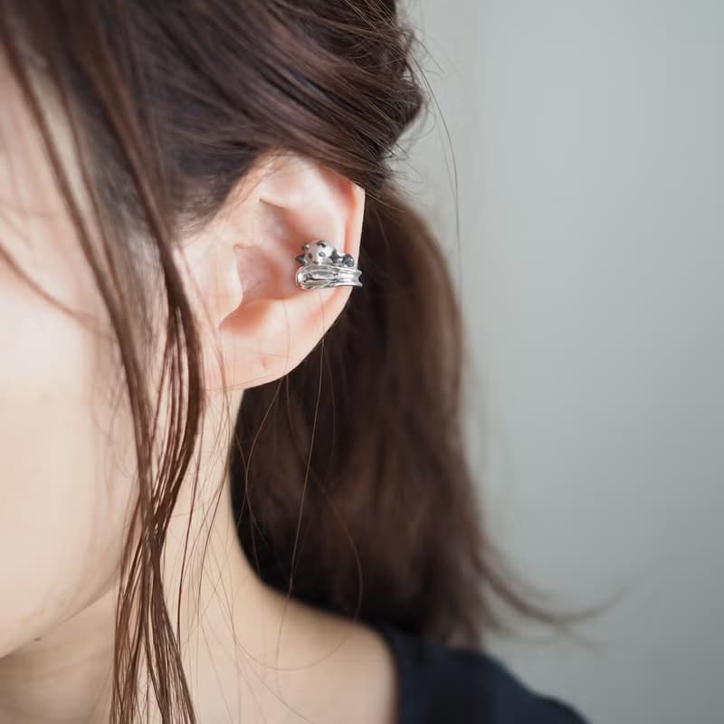 よじ登りパンダイヤーカフ 左耳用