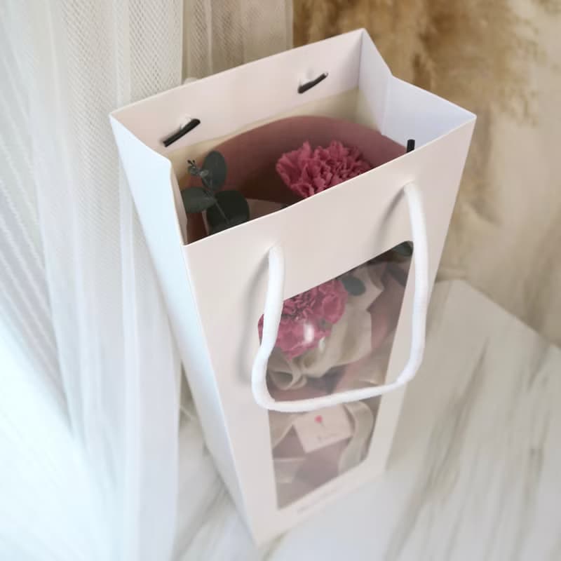 母親節花束ー經典永生康乃馨韓式花束 |永生花/乾燥花/母親節