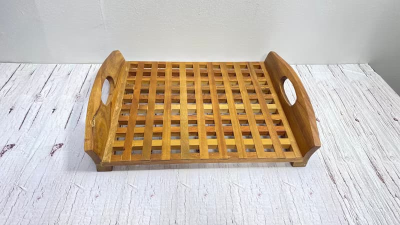 復古 Jens Quistgaard 用於 Dansk 柚木格子托盤 (ACACIA)