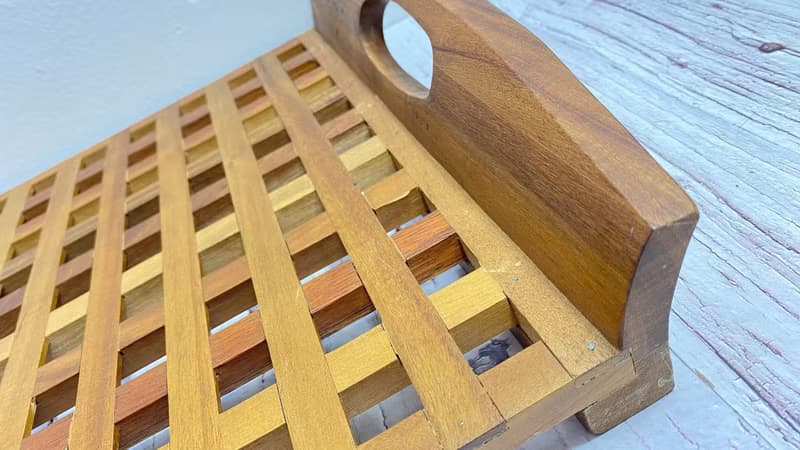 復古 Jens Quistgaard 用於 Dansk 柚木格子托盤 (ACACIA)