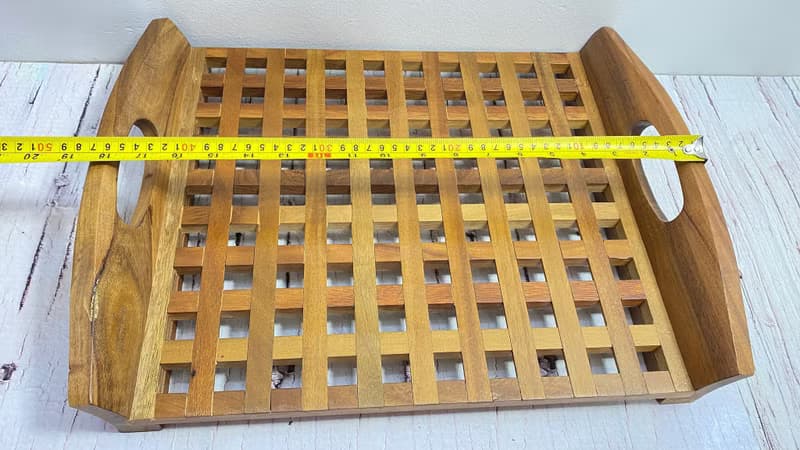 復古 Jens Quistgaard 用於 Dansk 柚木格子托盤 (ACACIA)