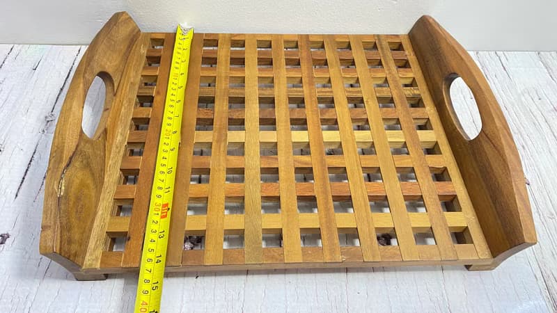 復古 Jens Quistgaard 用於 Dansk 柚木格子托盤 (ACACIA)